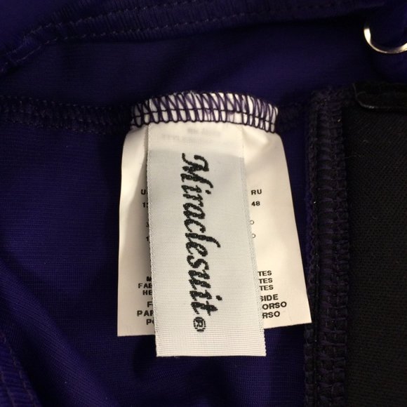 Miraclesuit Rialto Purple One Piece Swimsuit - Picture 5 of 9
